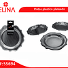 Plato grande plata 26cm 3pcs