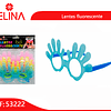 Lentes cotillón fluor manos 6pcs