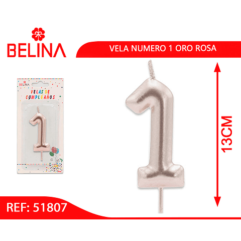 Vela oro rosa # 1