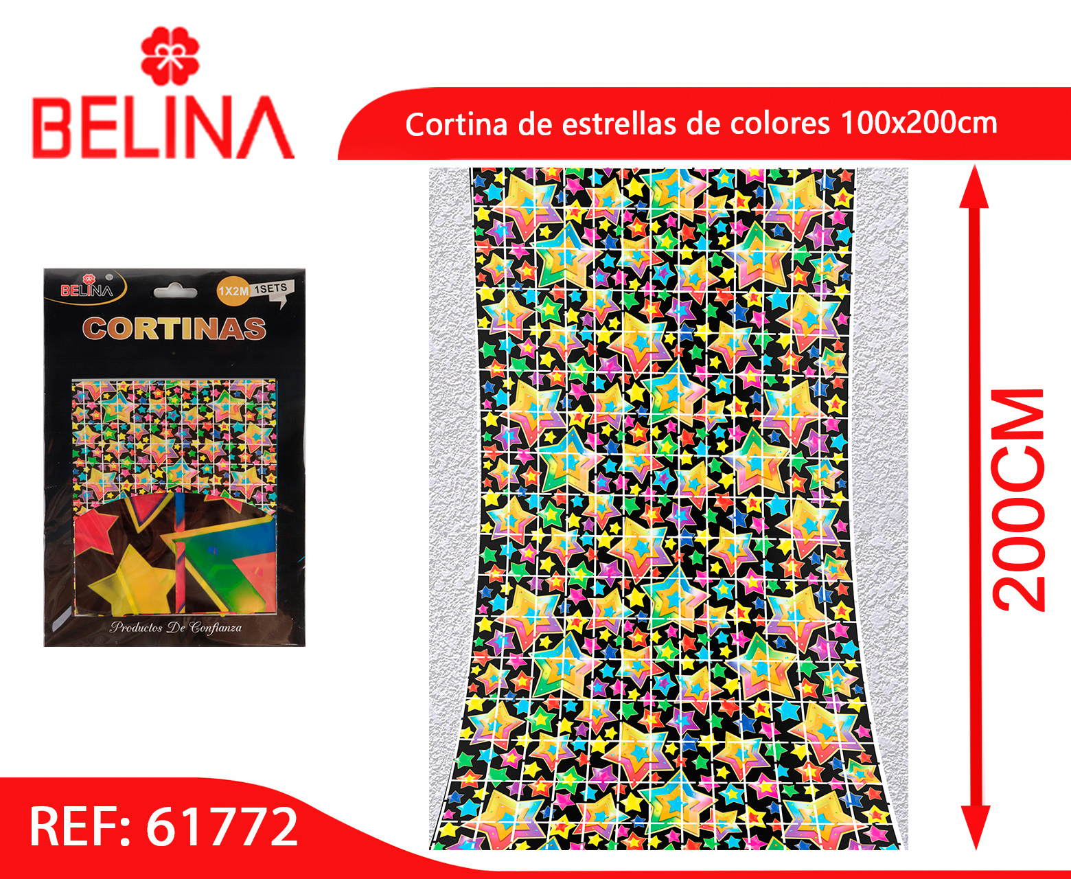 Kit Cortina de Estrelas prata e dourado 5 unidades Elo7