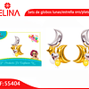 Sets de globos lunas/estrella oro/plata 6pcs