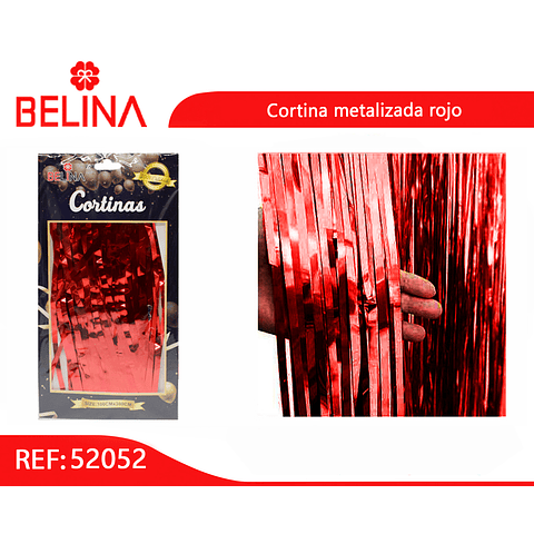 Cortinas metalicas 3m rojo