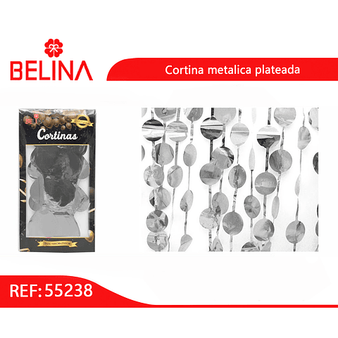 Cortina metalica circulos 100x200cm