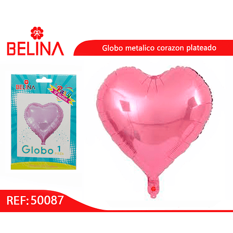 Globo corazón rosa 18 pulgadas