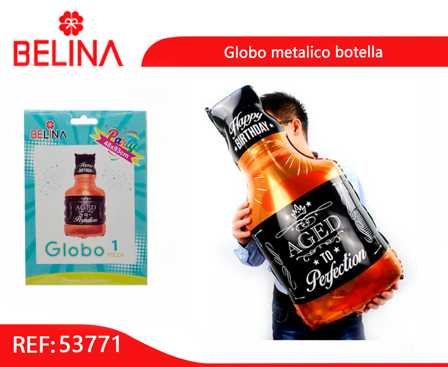 Botella con hinchador para globos + 100 globos