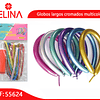 Globos largos cromados multicolor 10pcs