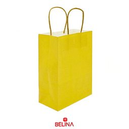 Bolsa de papel amarillo 6x12x15cm