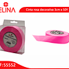 Cinta de regalo rosa rollo 3cmx50y