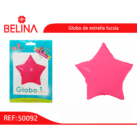 Globo estrella rosa 18 pulgadas