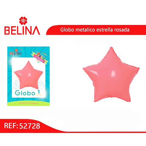 Globo estrella rosa