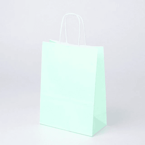 Bolsa de papel color pastel aleatorio 8x15x21cm