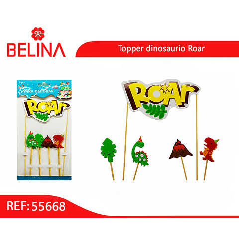 Topper roar dinosaurio 9pcs