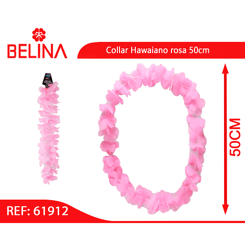 Collar Hawaiano rosa 50cm