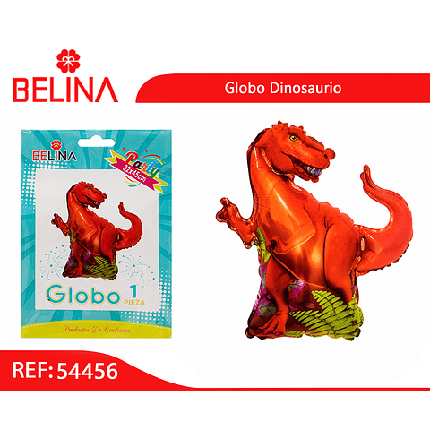 Globo metalico dinosaurio 32x45cm