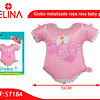 Globo metalizado ropa baby girl 59x58cm