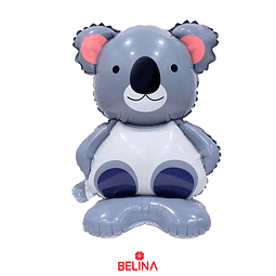 Globo metalico Koala con base 40x60cm