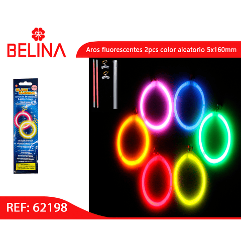 Aros fluorescentes 2pcs color aleatorio 5x160mm