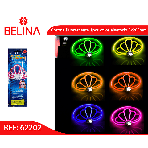 Corona fluorescente 1pcs color aleatorio 5x200mm