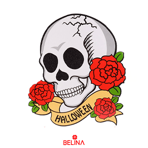 Colgante calavera Halloween diseño aleatorio 30x34cm