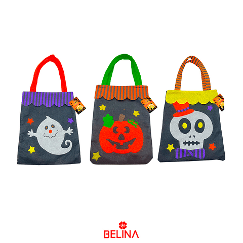 Bolsa para dulces Halloween diseño aleatorio 20x28cm