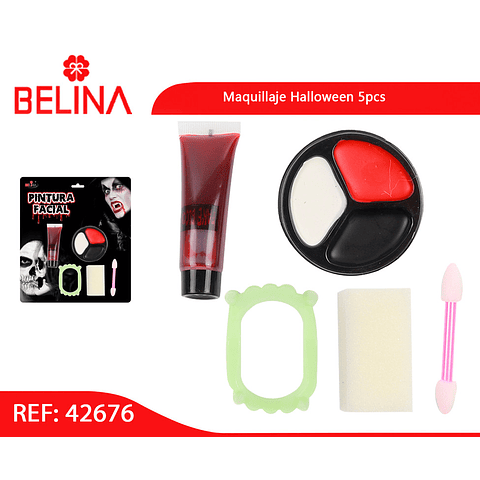 Maquillaje Halloween con destadura