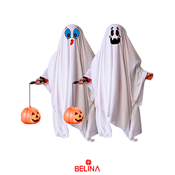 Capa de fantasma para niño Halloween 90cm
