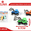 Juguete de tractor color aleatorio 1pcs 4x4x9cm