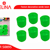 Feston fino verde claro 6pcs 2.5cmx10m