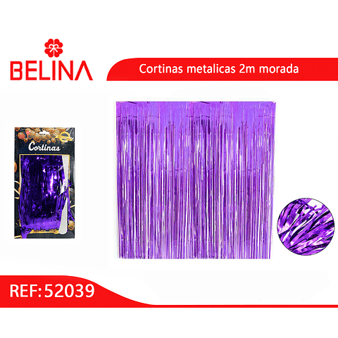 Cortinas metalicas 2m morada