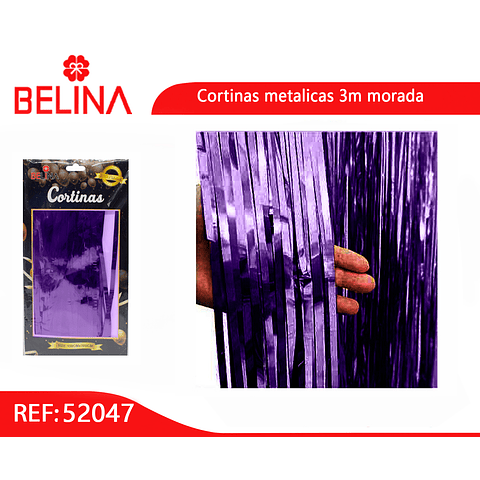 Cortinas metalicas 3m morada