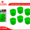 Feston grueso verde 6pcs 3.5x10m