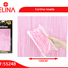 Cortina rosa 100cmx300cm