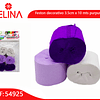 Feston grueso blanco/lila/morado 6pcs