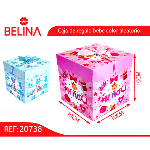 Caja de regalo bebé color aleatorio