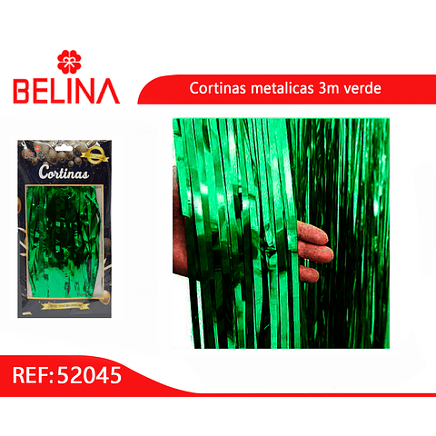 Cortinas metalicas 3m verde