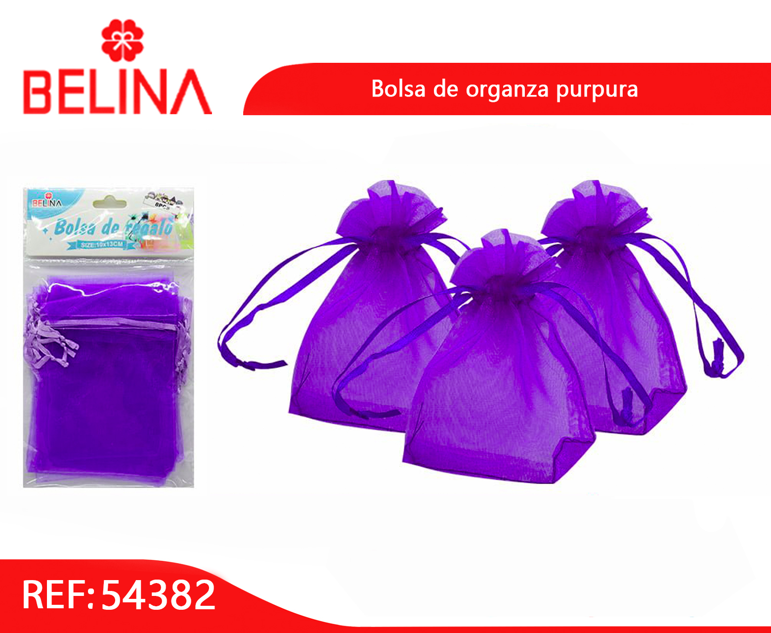 Tul Bolsas Organza Al Por Mayor BOLSA ORGANZA MINI PAQUETE X100
