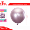 Globos de latex cromado morado claro 10pcs 15cm