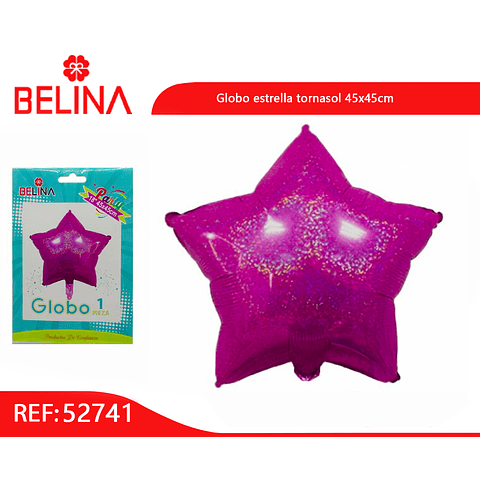 Globo estrella tornasol 45x45cm