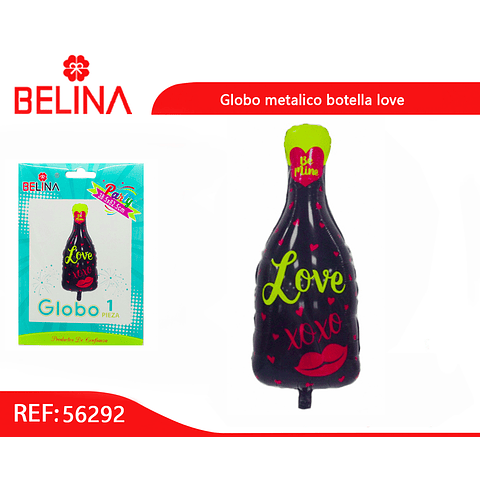 Globo botella love 38.5x82.5cm