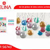 Set de globos de latex brillantes colores surtidos
