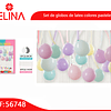 Set de globos de latex colores pasteles