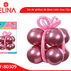 Set de globos de látex color rosa 12pcs