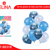 Set de globos de cumpleaños 10pcs azul