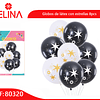 Globos de látex con estrellas 8pcs