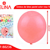 Globos de látex pastel color rosa 10pcs 23cm