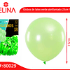 Globos de latex verde brillante 23cm 12pcs