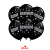 Set de globos negro Bienvenido 6un