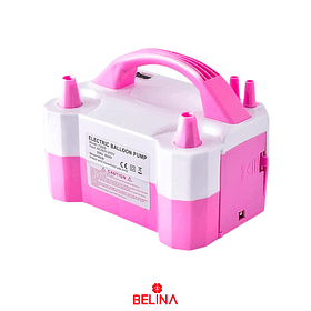 Inflador de globos eléctrico blanco-rosa 11x13x20cm