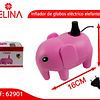 Inflador de globos eléctrico elefante rosa 9.5x16cm