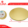 Base para torta redonda dorada 35cm